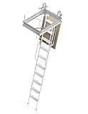Mister Step escalier escamotable 4P trou d'homme (100x70 H300 cm, blanc)