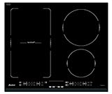 SAUTER - Table de cuisson à induction encastrable – 3 ou 4 foyers : 1 de 2200 W, 1 de 3100 W et 1 de 5000 W scindable en 2 foyers distincts – Commandes tactiles - Dimensions : 60 x 52 cm - Norme CE