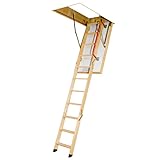Escalier escamotable bois - Ouverture du plafond de 60 x 120cm - LTK60120-2