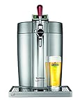 Krups Beertender Loft Edition Silver/Chrome Machine à bière, Tireuse à bière, Pompe à bière, Machine à bière pression, Fût 5 L, Indicateur température, Indicateur volume restant VB700E00