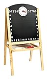 Leomark Table en bois avec Magnetic Letters Tableau à Double Face pour Enfants pour Enfant Dès 3 Ans