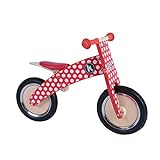Kiddimoto - 916/606 - Vélo et Véhicule pour Enfant - Kurve Red Dotty