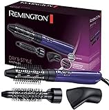 Remington Brosse Cheveux Soufflante et Chauffante Revêtement 4x Protection, 2 Brosses Ronde 21 et 38mm, 1 concentrateur - AS800