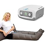 Vein Angel ® 4 appareil de massage par glissement avec bottes, 4 coussins d'air, durée & pression réglables facilement