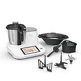 Moulinex Click & Cook Robot cuiseur avec balance cuisine intégrée, Puissance 1400 W, Capacité 3,6 L, 32 fonctions, 10 programmes automatiques, Ecran numérique tactile, Utilisation facile HF506110