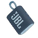 JBL GO 3 – Enceinte Bluetooth portable et légère, aux basses intenses et au style audacieux – Étanche à l’eau et à la poussière – Autonomie 5 hrs – Bleu