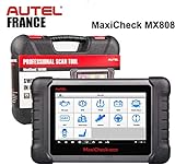 Autel MX808 - Valise Diagnostic Auto Pro Multi-Marques - Modèle France Authentique avec Garantie Autel Europe - Lecture/Effacements défauts - Reset Entretiens - Codage Injecteurs - Régénération FAP
