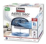 Rubson AERO 360° Absorbeur d'humidité pour pièces de 40 m², déshumidificateur d'air anti odeurs & anti moisissure, inclus 2 recharges neutres de 450 g