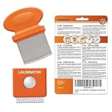 Peigne anti poux lentes Lausinator - en métal - original 3 en 1 très fin - dents très resserrées - pour enfant et adulte