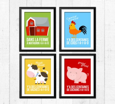 Tableau dans la ferme de mathurin